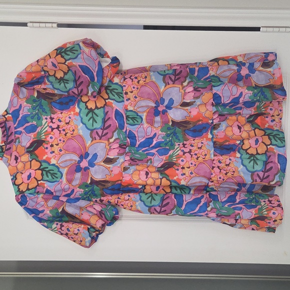 THML Beautiful, Floral, Tiered Dress. Lined. Excellent Condition!🌺🏵🌸🌼Medium - Picture 7 of 15